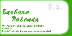 barbara molenda business card